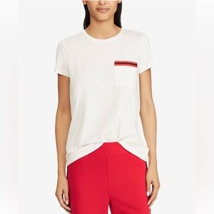 Ralph Lauren White Pocket Basic T-Shirt